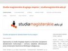 Miniatura strony studiamagisterskie.edu.pl