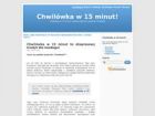 Miniatura strony chwilowkaw15minut.com.pl