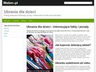 Miniatura strony ubrania-dla-dzieci.webm.pl