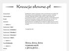 Miniatura strony kreacjeslowne.pl