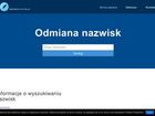 Miniatura strony odmiananazwisk.pl